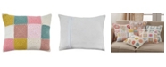 Saro Lifestyle Crochet Decorative Pillow, 12" x 16"